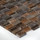preview thumbnail 3 of 1, Clio Mosaics 1 X Random Mosaic Glass and Stone Tile in Eos - 12x12