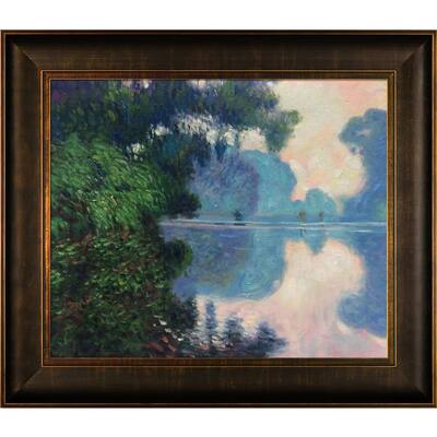 La Pastiche Claude Monet 'Morning on the Seine near Giverny' Hand Painted Oil Reproduction