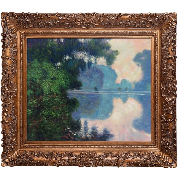 Claude Monet 'Morning on the Seine near Giverny' Hand Painted Oil Reproduction