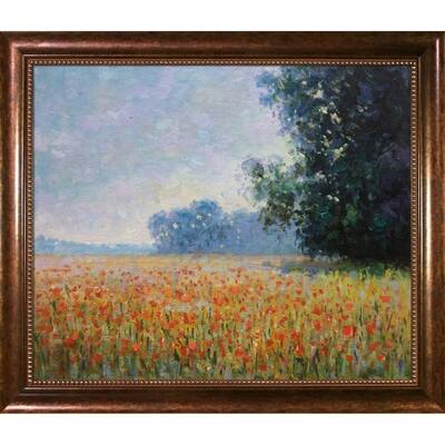La Pastiche Claude Monet 'Oat Fields' Hand Painted Oil Reproduction