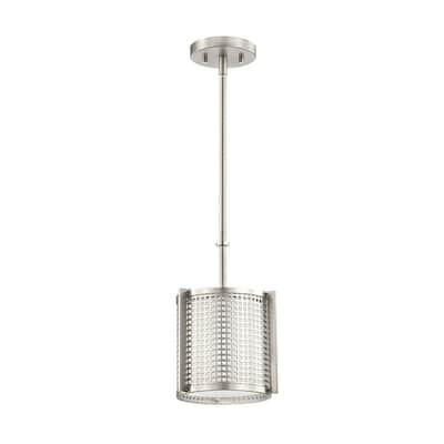 Kichler Lighting Perforated Collection 1-light Brushed Nickel Mini Pendant