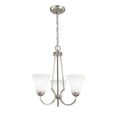 Kichler Lighting Transitional 3-light Brushed Nickel Chandelier