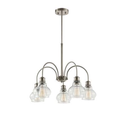 Kichler Lighting Schoolhouse Collection 5-light Classic Pewter Chandelier