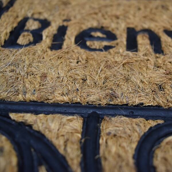 Shop Evideco Sheltered Front Door Mat Sally Coir Coco Rubber