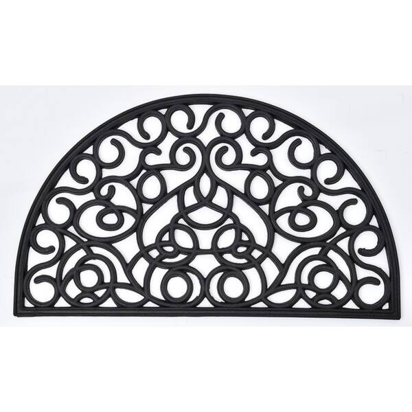 Shop Evideco Outdoor Half Round Front Door Mat Rubber Rug