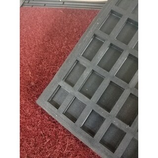 Evidecofront Door Mat Colin Coir Coco Rubber 30x18 Red Grey Grey 18 W X 30 L X 5 8 H Dailymail