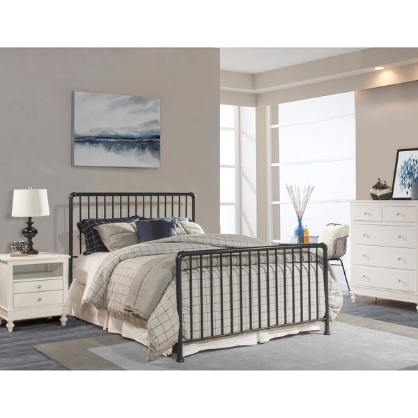 Hilale Brandi Navy Metal Queen Bed Set Bedframe Not Included Hilale Brandi Navy Metal Queen Bed Set Bedframe Not Included