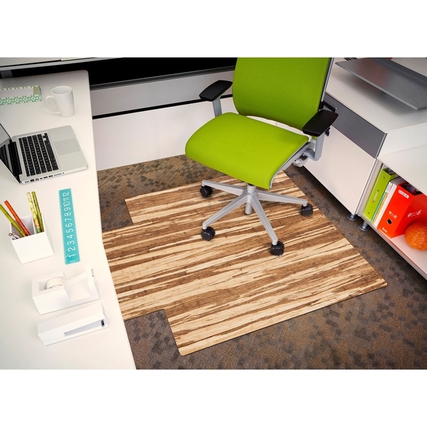 Roll up bamboo online chair mat