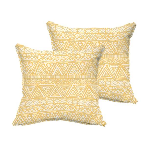 Shop Humble Haute Yellow And White Triangle Flange Indoor