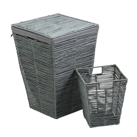 Honey-Can-Do Collapsible Square Hamper with Lid