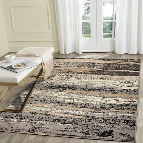 LR Home Infinity Abstract Distressed Rug