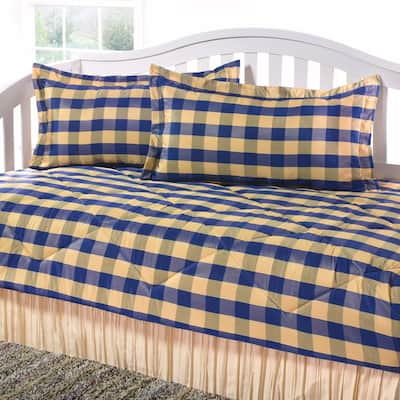 Checkers blue gold Daybed Set