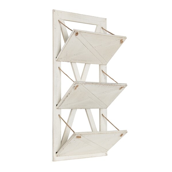 Hardeman 3 Pocket Farmhouse Wood Hanging Wall File Holder On Hardeman 3 Pocket Farmhouse Wood Hanging Wall File Holder
