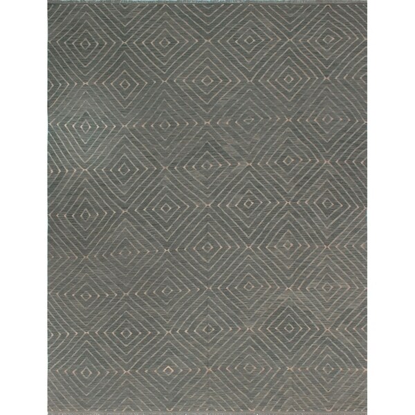 Noori Rug Winchester Kilim Cranstun Teal Blue/Beige Rug - 9'6 x 12'5