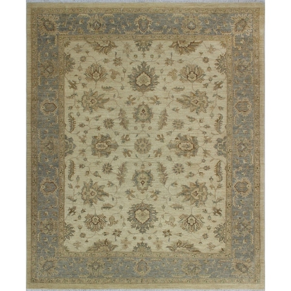 Noori Rug Yousafi Fine Chobi Aleda Ivory/Grey Rug - 8'2 x 9'11