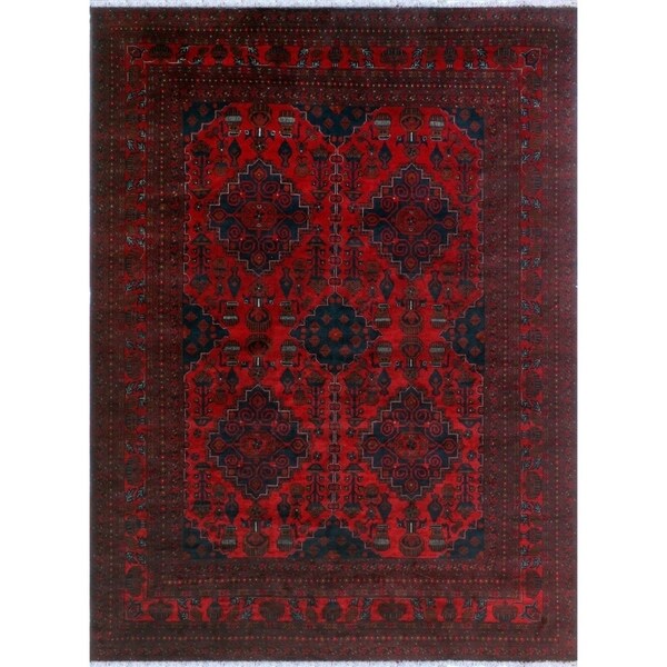 Noori Rug Khal Mohammadi Codie Red/Black Rug - 8'3 x 11'4