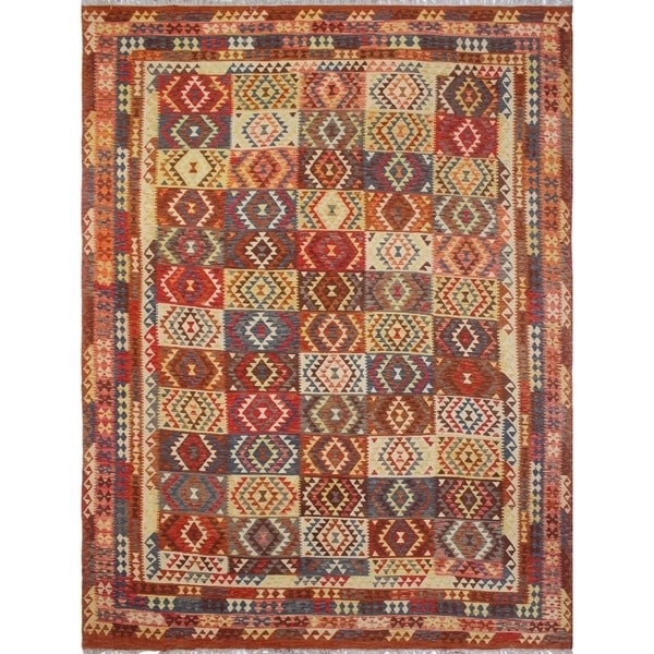 Noori Rug Sangat Kilim Dany Gold/Rust Rug - 10'4 x 12'10