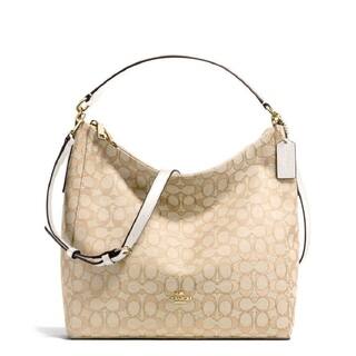 Coach Hobo Bags Online At Our Best By Style Coach F58327 Celeste Hobo Crossbody Khaki White