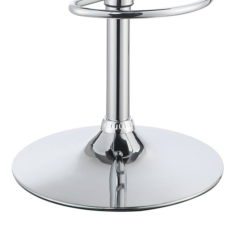 Classy Backless Adjustable Height Bar Stool, White