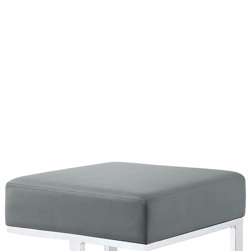 Metal Counter Height Stool, Grey