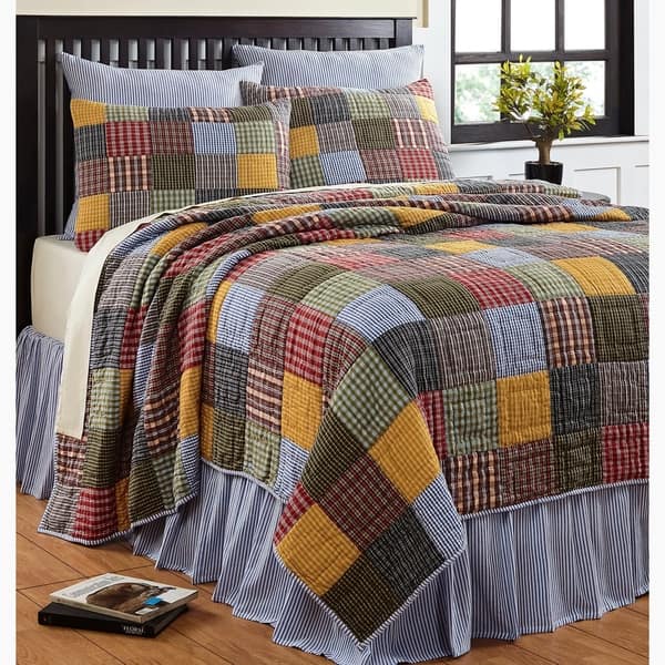 Cottage Home Reversible Cotton 3-piece Quilt Set - On Sale - Bed Bath ...