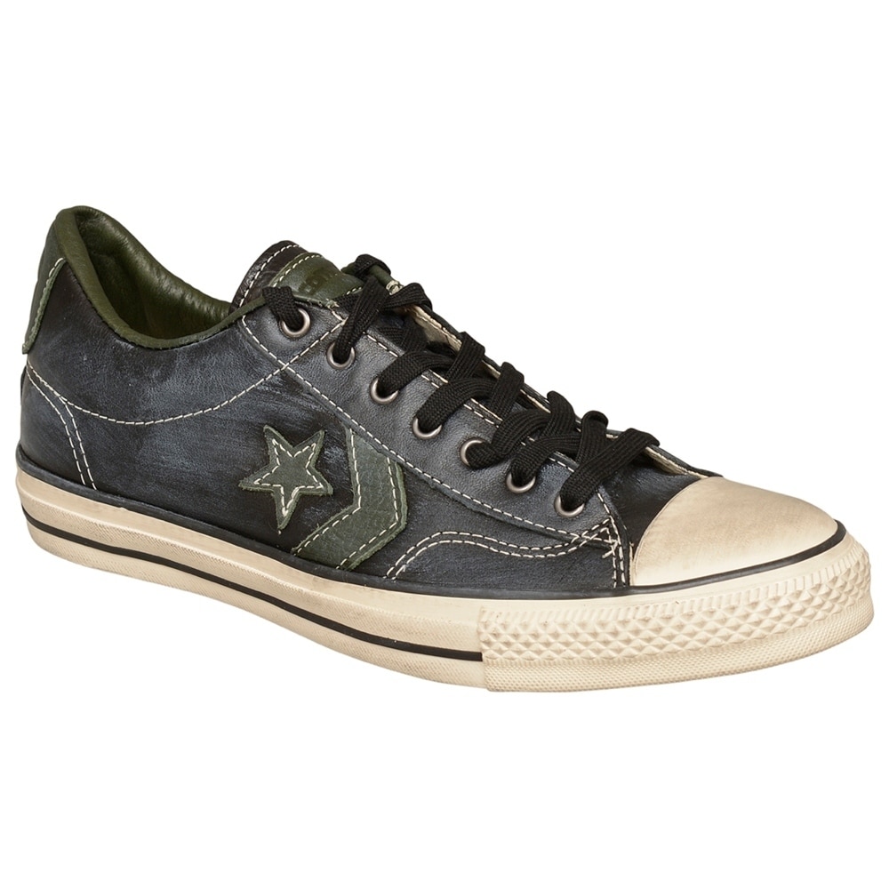 Star JV SP Ox Black Leather Sneakers 