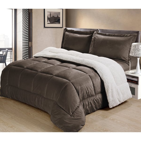 Shop Copper Grove Pontica Ultra Plush Faux Suede And Sherpa 3