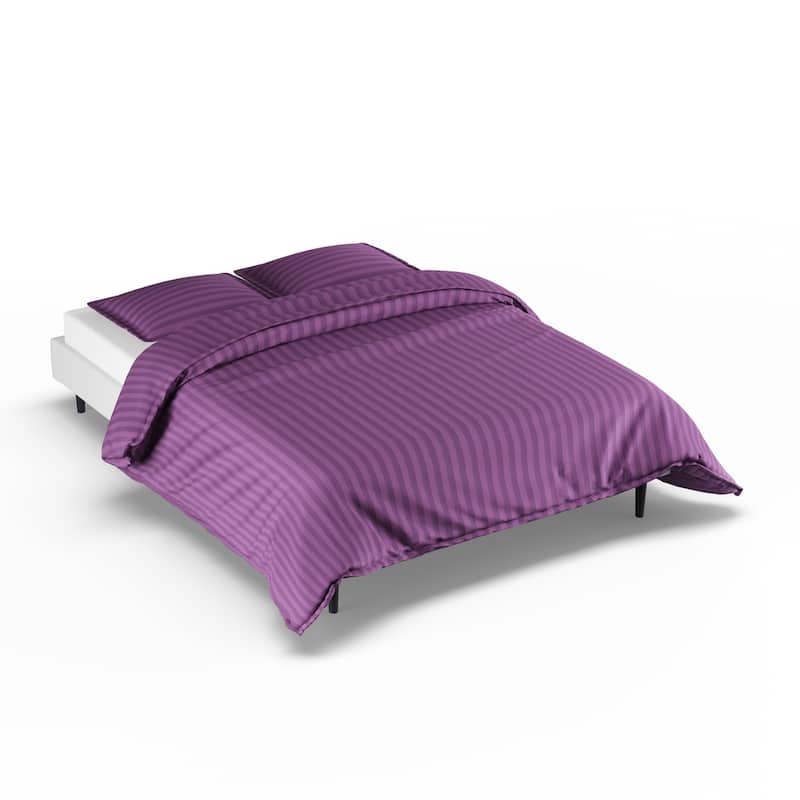 Porch & Den Fairfield Dobby Stripe 3-piece Duvet Cover Set