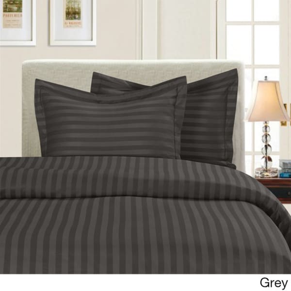 Porch & Den Fairfield Dobby Stripe 3-piece Duvet Cover Set
