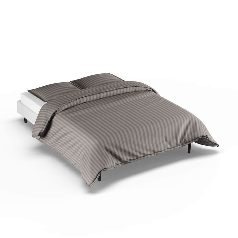 Porch & Den Fairfield Dobby Stripe 3-piece Duvet Cover Set