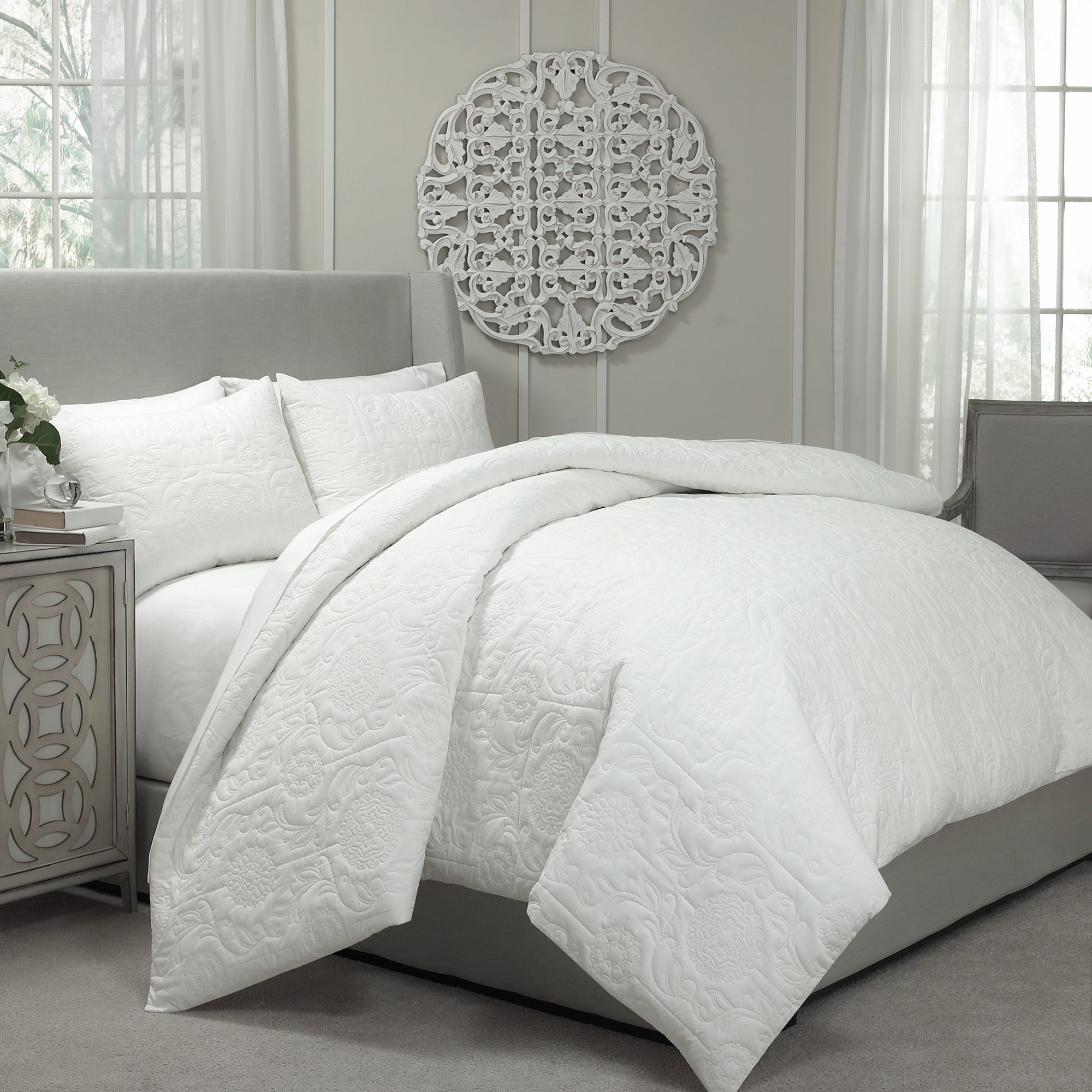 Shop Copper Grove Boothman Quilted Coverlet And Duvet Cover