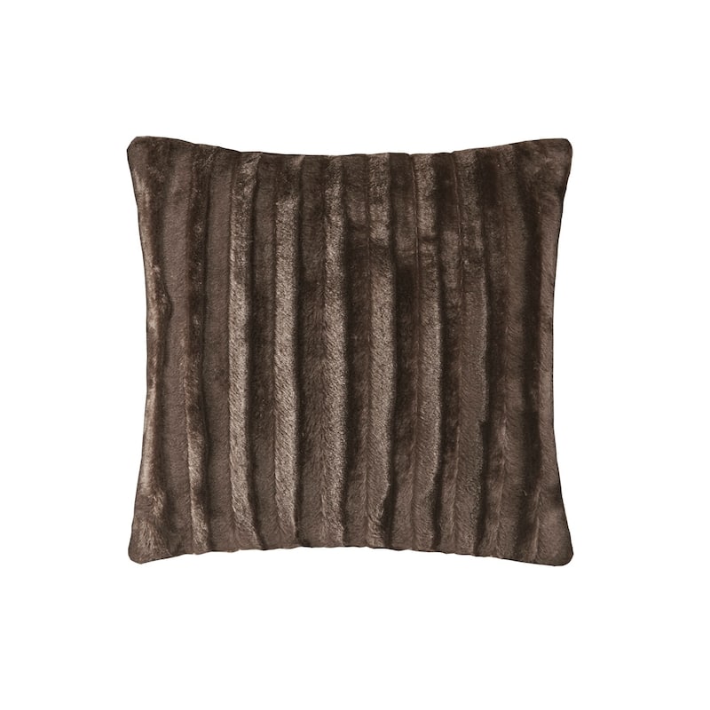 Madison Park Duke Faux Fur Square Throw Pillow