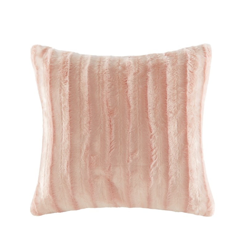 Madison Park Duke Faux Fur Square Throw Pillow