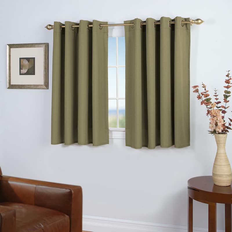 Copper Grove Golestan Short Length Curtain Panel - Spanish Moss - 56"W x 45"L