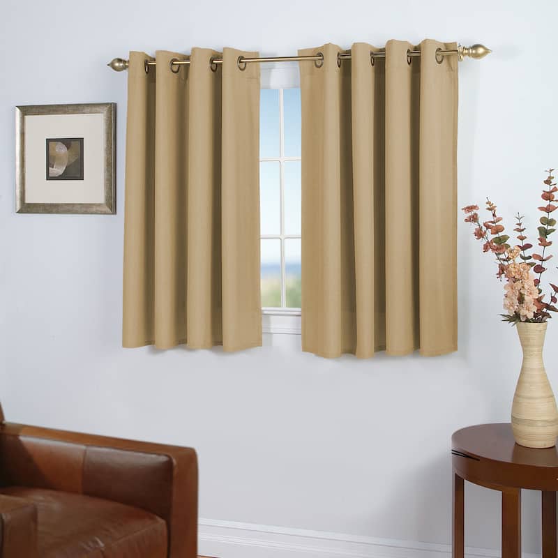 Copper Grove Golestan Short Length Curtain Panel - Harvest Brown - 56"W x 45"L