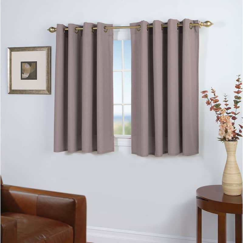 Copper Grove Golestan Short Length Curtain Panel - Grey - 56"W x 45"L