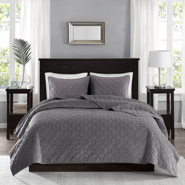 Gracewood Hollow Rio Velvet 3-piece Coverlet Set
