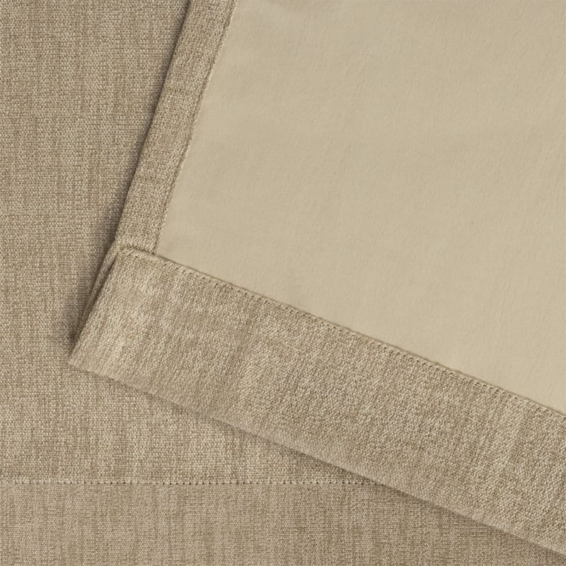Strick & Bolton Laurette Linen Woven Blackout Grommet Top Curtain Panel Pair