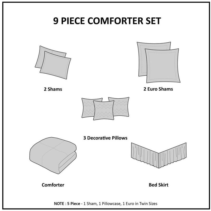 Madison Park Heidi Quilted Cotton Comforter Set