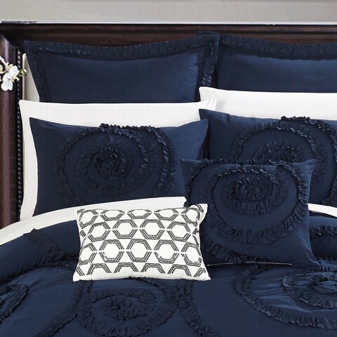 Gracewood Hollow Harper 7-piece Navy Comforter Set