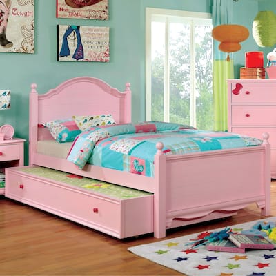 Jevi Transitional Twin Wood 2-Piece Platform Kid Bedroom Set by Furniture of America