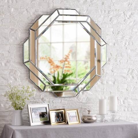 Konnect Glass Finish Wall Mirror - 34" x 34"