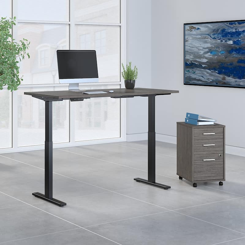 Move 60 Series by 72W Height Adjustable Standing Desk with Storage