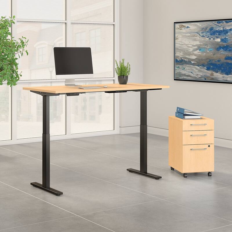 Move 60 Series by 72W Height Adjustable Standing Desk with Storage