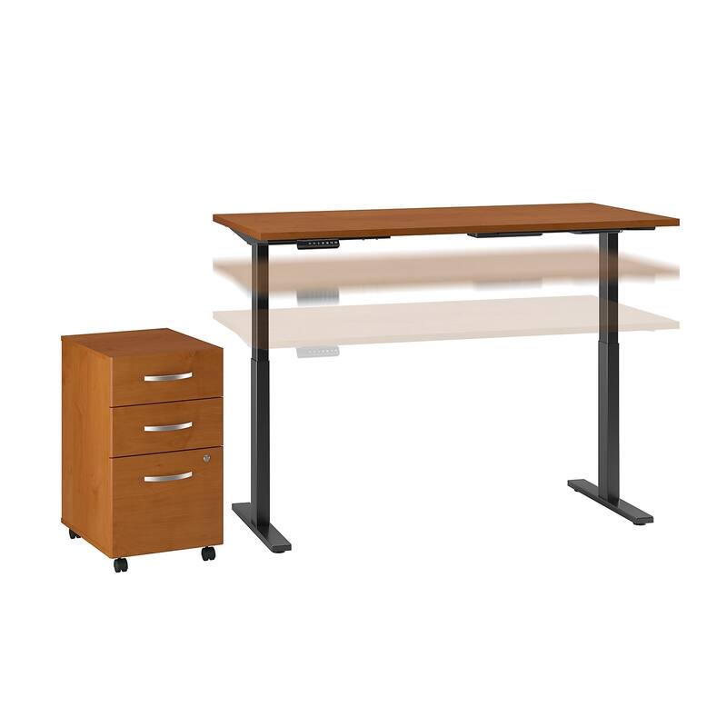 Move 60 Series by 72W Height Adjustable Standing Desk with Storage