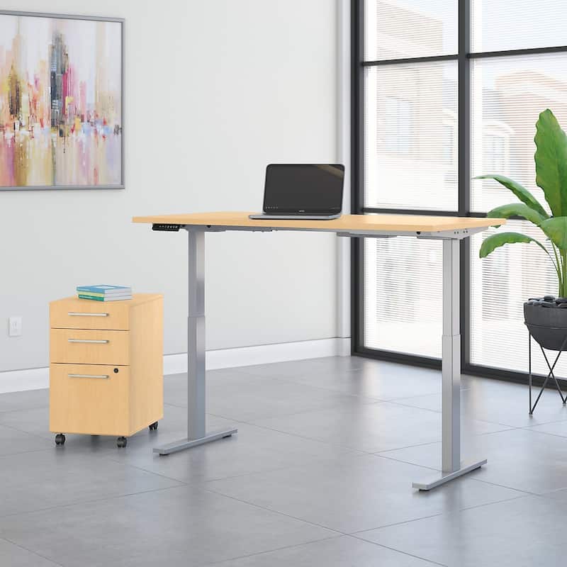 Move 60 Series 60W x 30D Height Adjustable Standing Desk with Storage