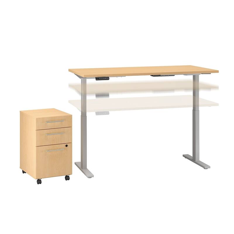 Move 60 Series 60W x 30D Height Adjustable Standing Desk with Storage