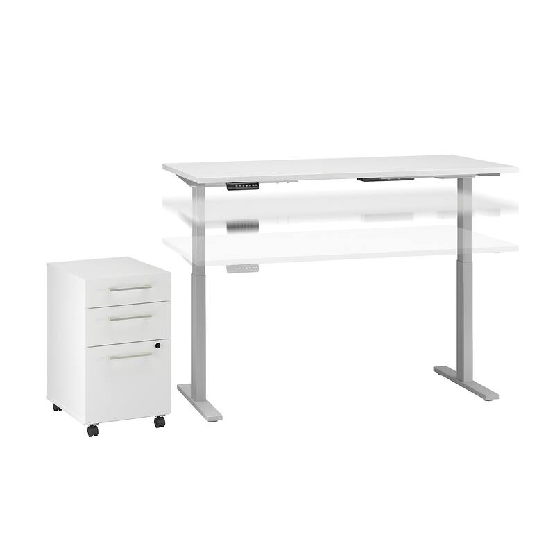 Move 60 Series 60W x 30D Height Adjustable Standing Desk with Storage