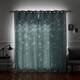 Aurora Home Star Punch Tulle Overlay Blackout Curtain Panel Pair - 52"W x 84"L - Mint