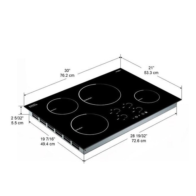 Shop Ancona Radiant 30 In Induction Cooktop Overstock 19975446